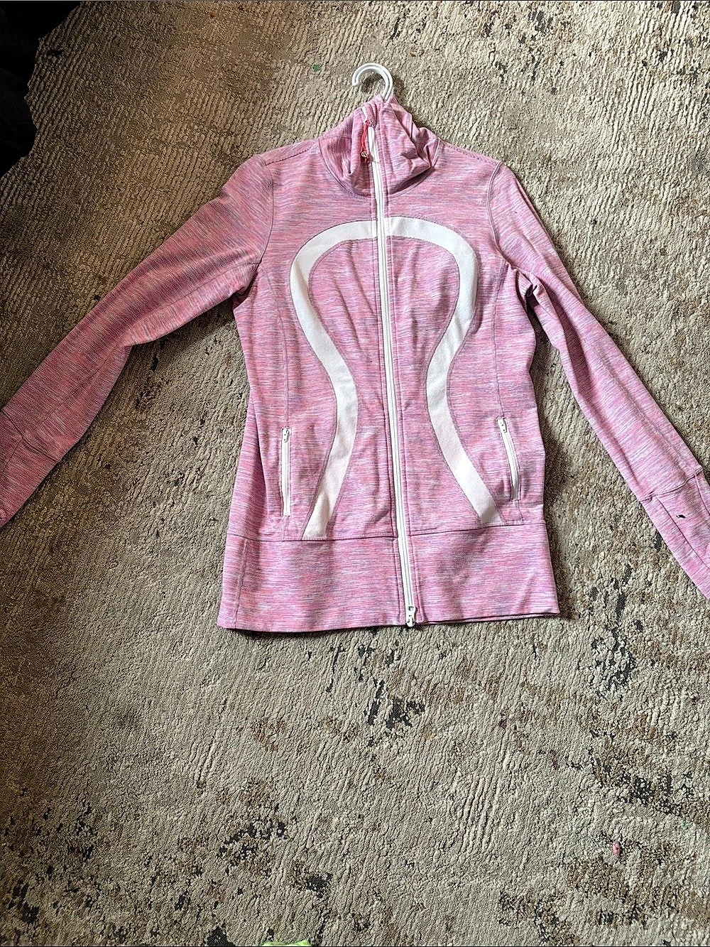 lululemon Define Jacket Pink & White Striped